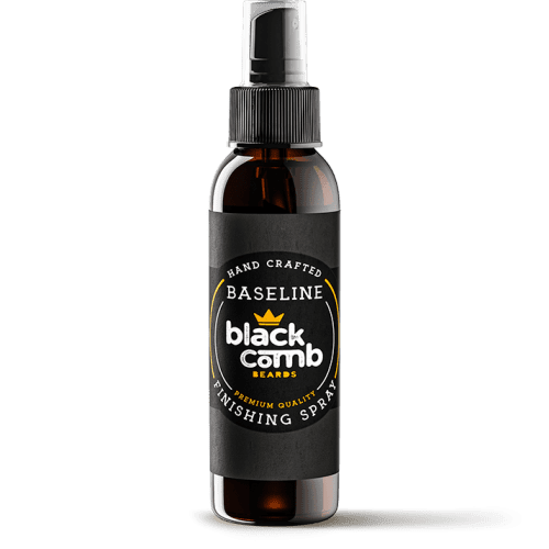 black comb beard finishing spray baseline front