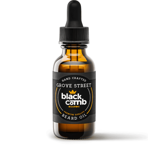 black comb beard oil grove street front