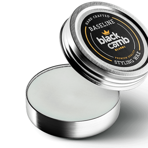 black comb beard wax texture baseline